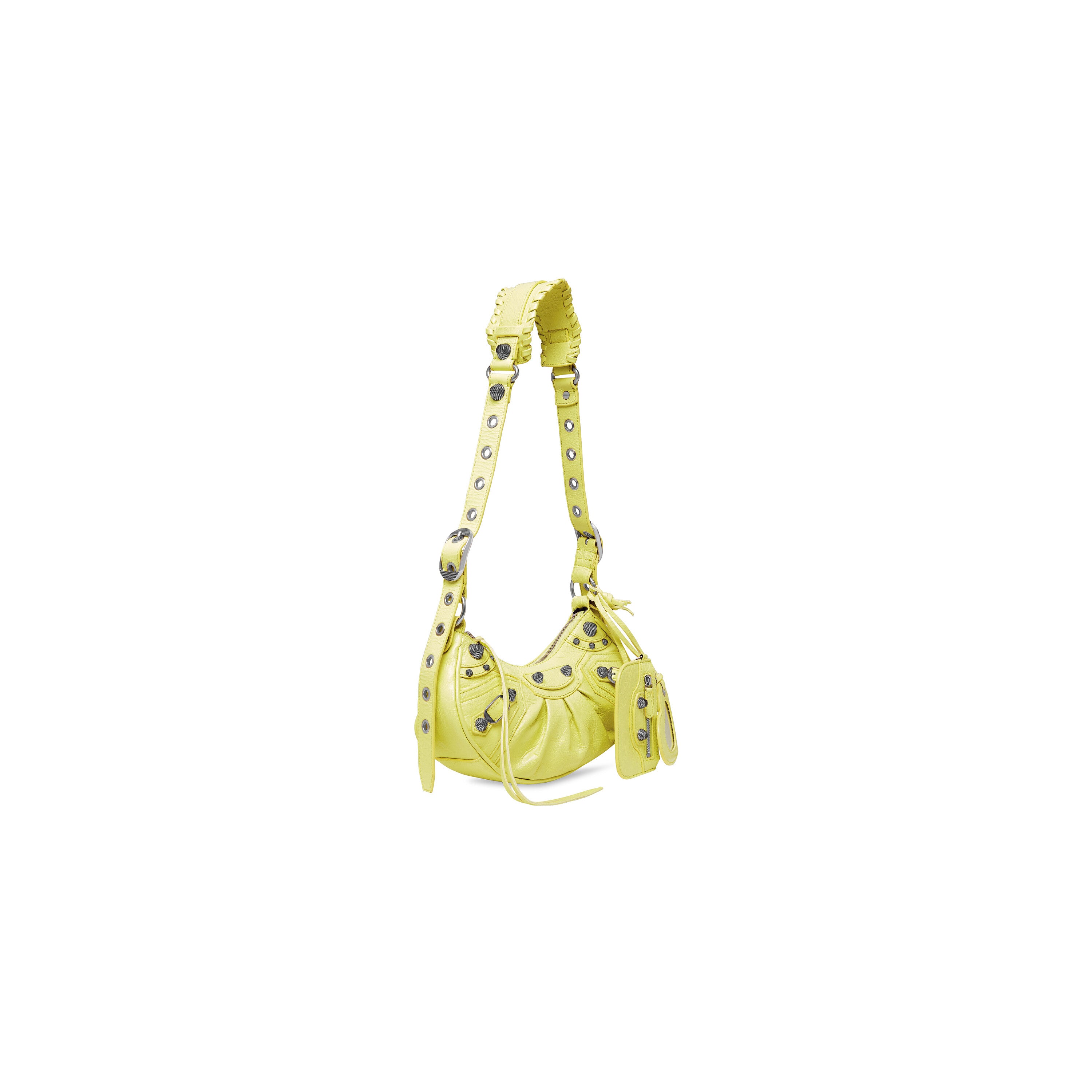 WOMEN'S LE CAGOLE XS SHOULDER BAG IN LIME - Replicaclubs