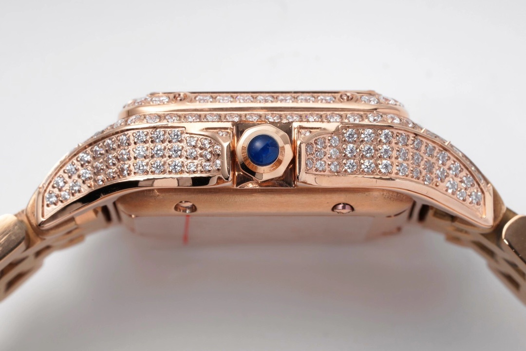 Cartier Cheetah Full of Diamonds Ladies' 37MM-Rose Gold(1:1 replica) - Top club