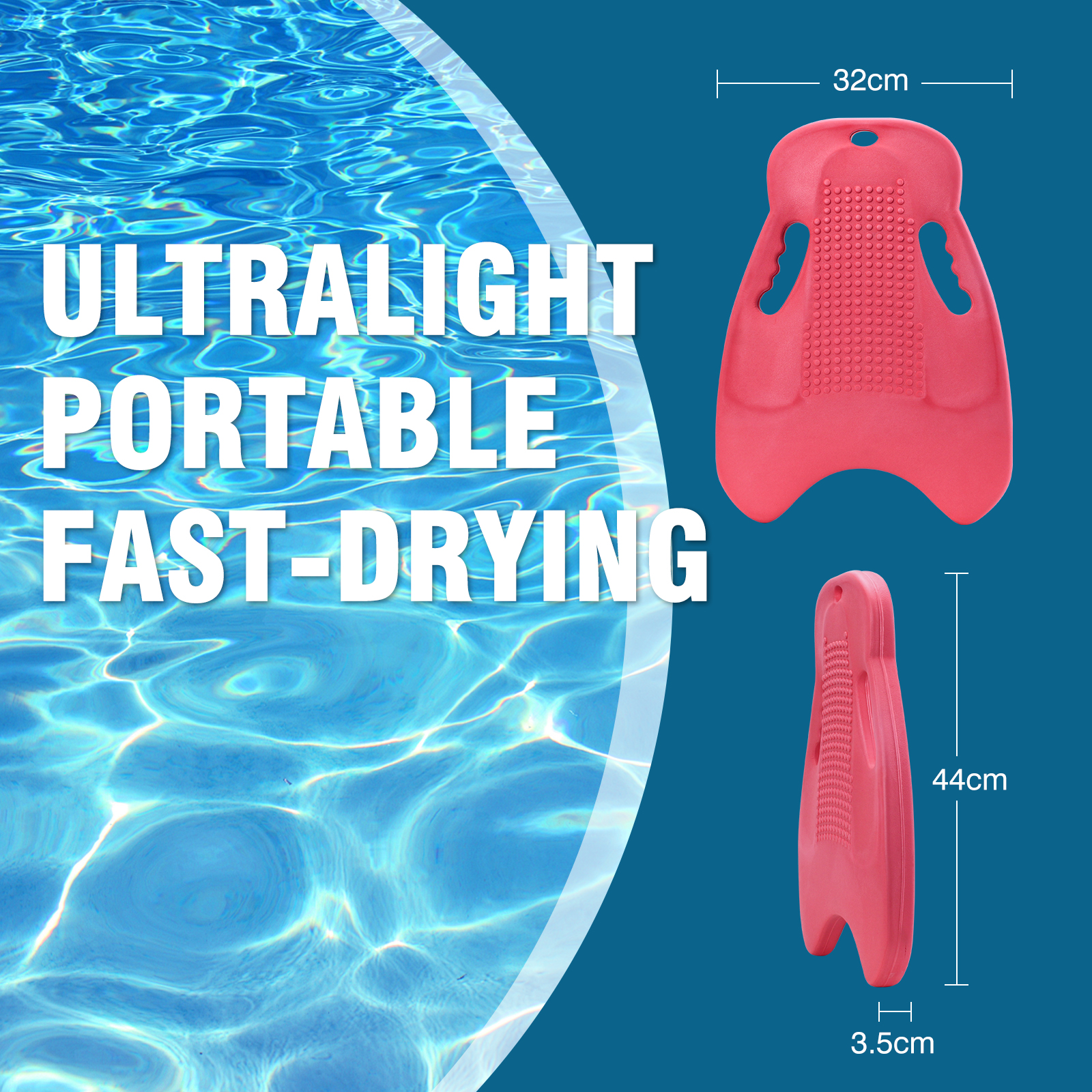 Kids EVA Swimming Kickboard Anti Slip Pool Float Board for Beginner Swimmers