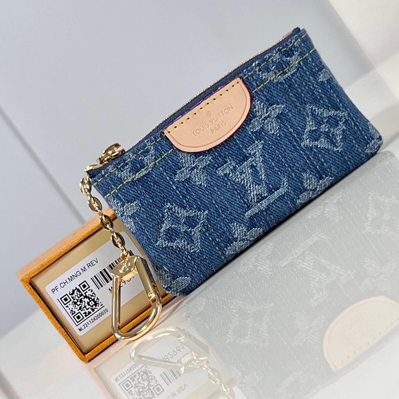 Louis Vuitton LV Denim Coin Wallet M82961