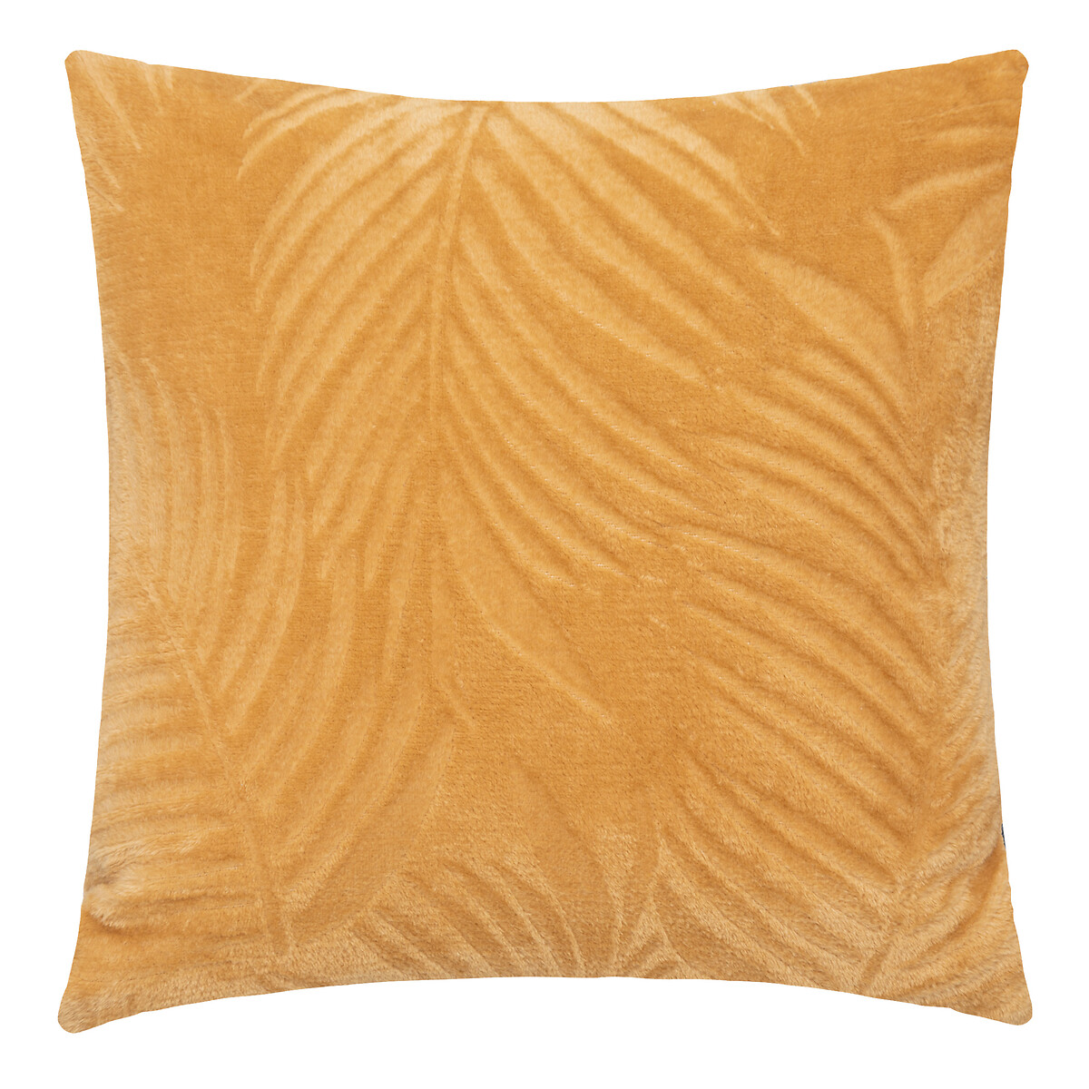 Cushion "Zoa" Flannel, ochre yellow, 40x40 cm