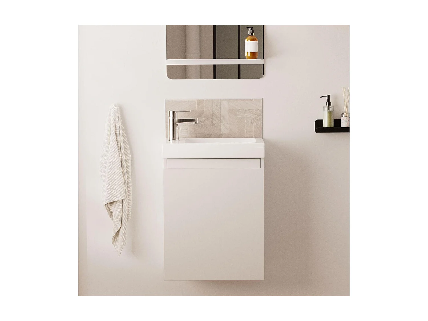 Meuble lave-mains LISA suspendu 41 cm