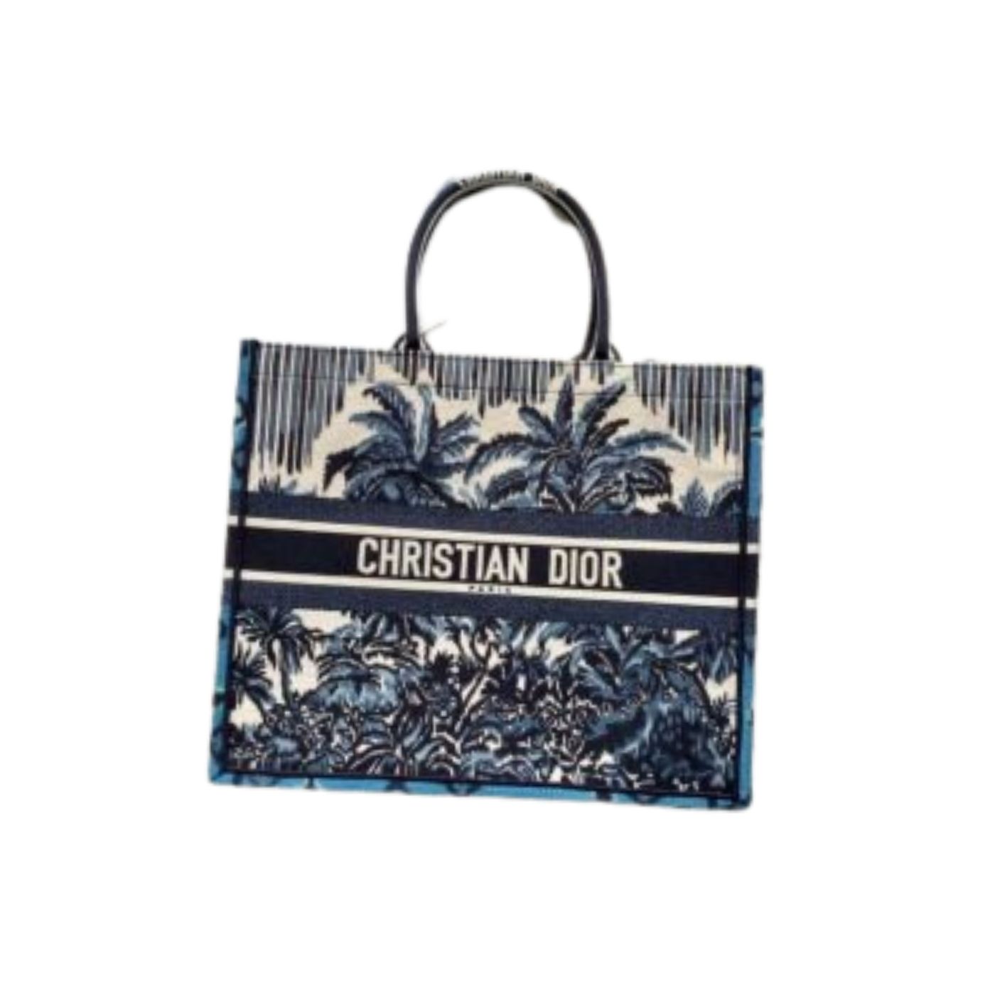 Christian Dior Large Dior Book Tote Blue For Women 16.5in/42cm CD M1286ZRIW1:1High-quality replica