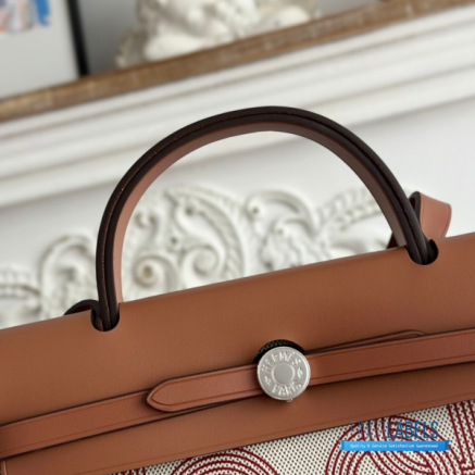 Hermès Herbag Zip 31 Bag | 31x25x10 cm | Luxury Canvas & Leather Shoulder Bag for Women | Spacious Everyday Hermès Tote1:1High-quality replica