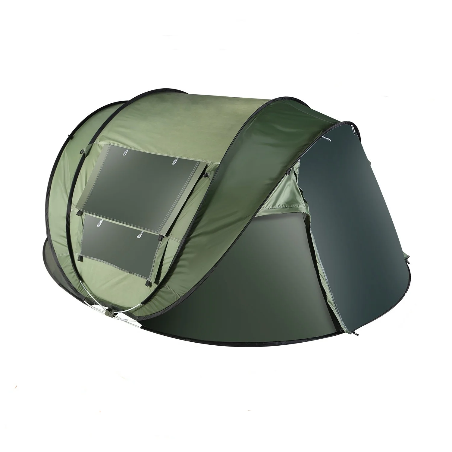 Tcbosik Easy Pop Up Tent for 5-8 Person, Automatic Setup Instant Family Tent with 2 Doors and 4 Mosquito Net Windows, Waterproof Camping Tent with Carry Bag for Hiking & Traveling, Khaki - Image 12