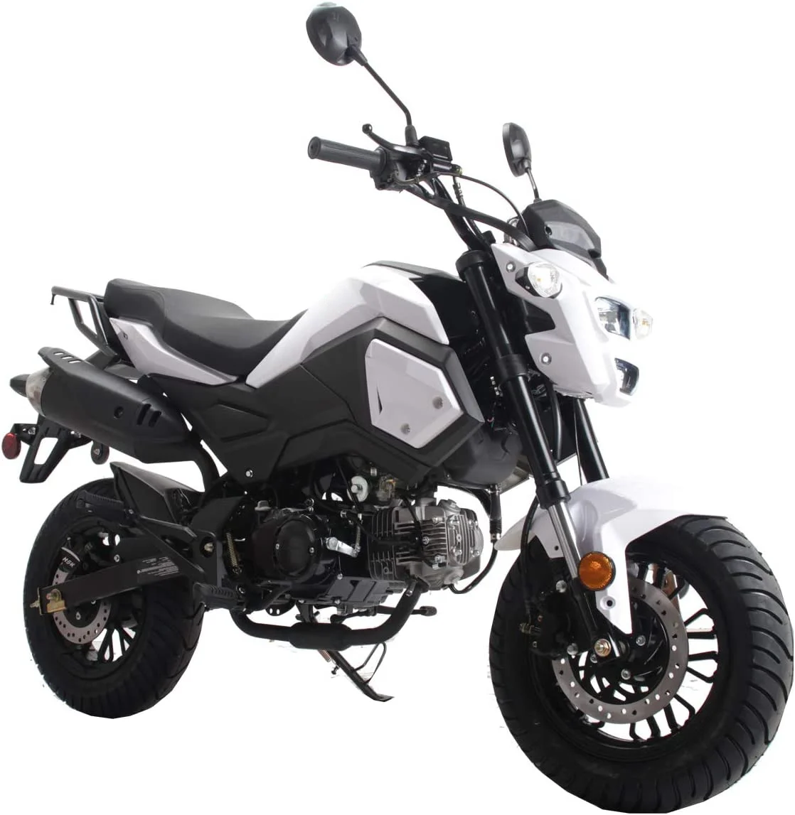 HHH Upgraded New 125cc Motorcycle Bike VADER 125 HELLCAT Dual Sports 125cc Motorcycle Bike Youth Adults Gas Motorcycle Big Headlights ( RED ) - Image 2