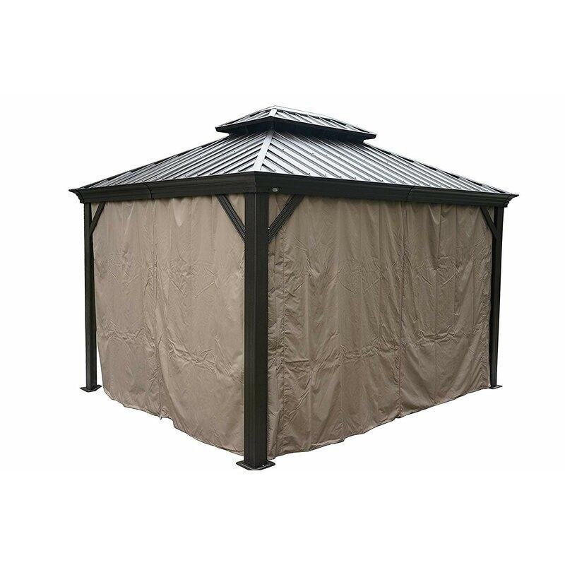 Dahlin Hardtop 12 Ft. W X 10 Ft. D Aluminum Patio Gazebo - Image 4