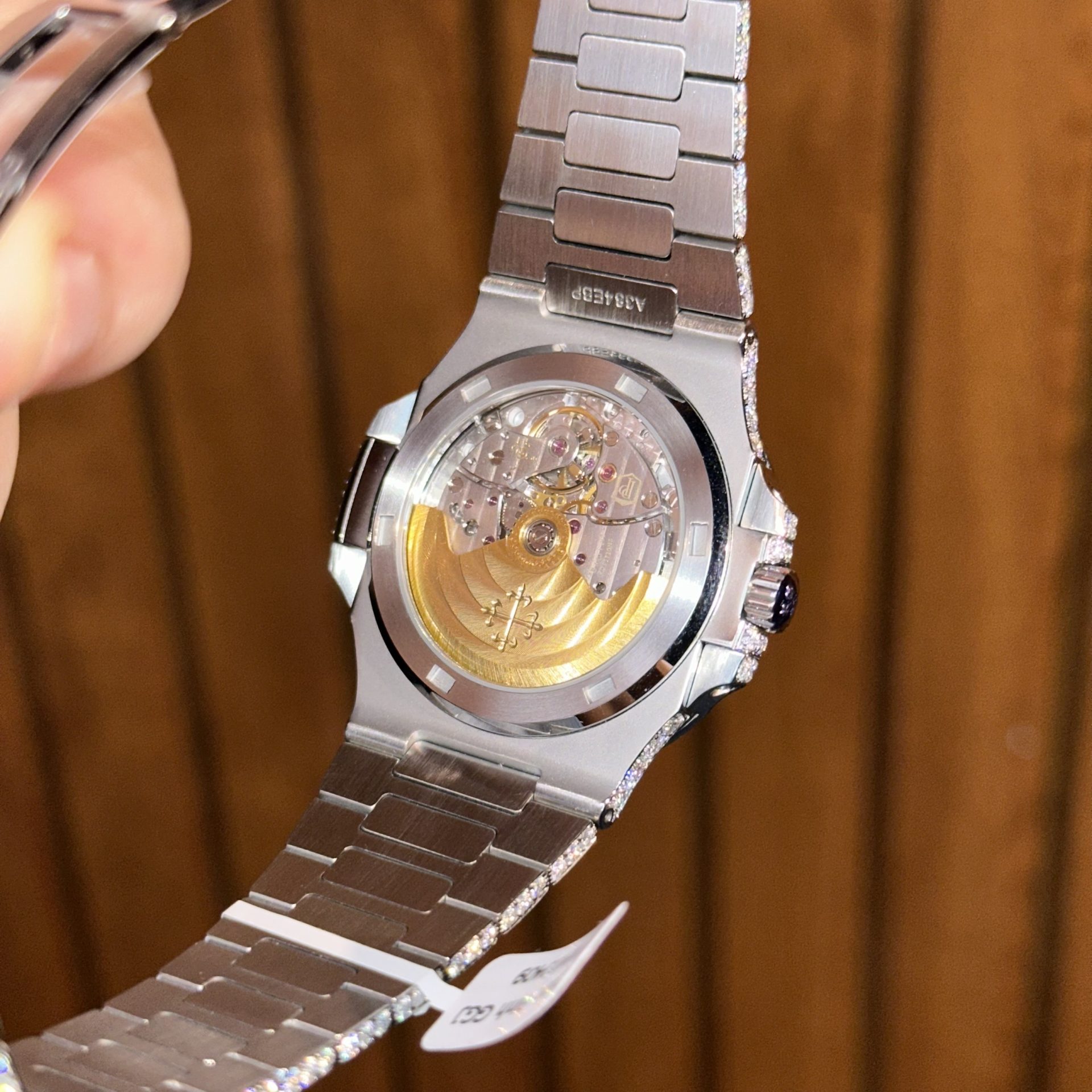 Patek Philippe Replica 1:1 Watch Nautilus 5719 Full Diamond Moissanite Hong Kong 40mm - Top club