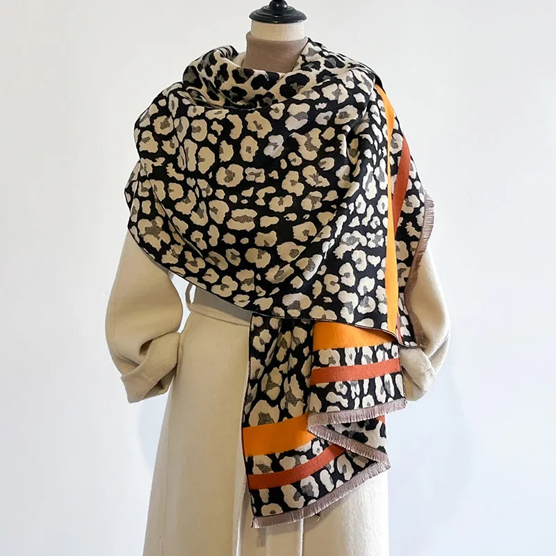 Luxe Dubbelzijdige Kasjmier Sjaal Dames voor de Winter - Warm en Stijlvol