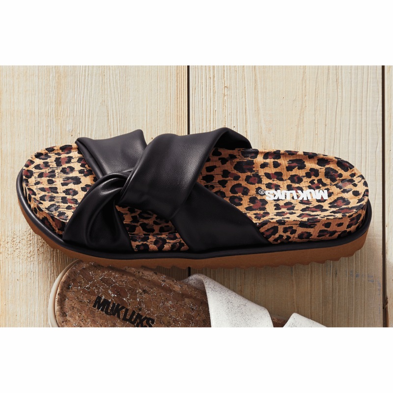 Muk Luks Jasmine Knotted Slide with Memory Foam - MIDNIGHT VELVET CATALOG