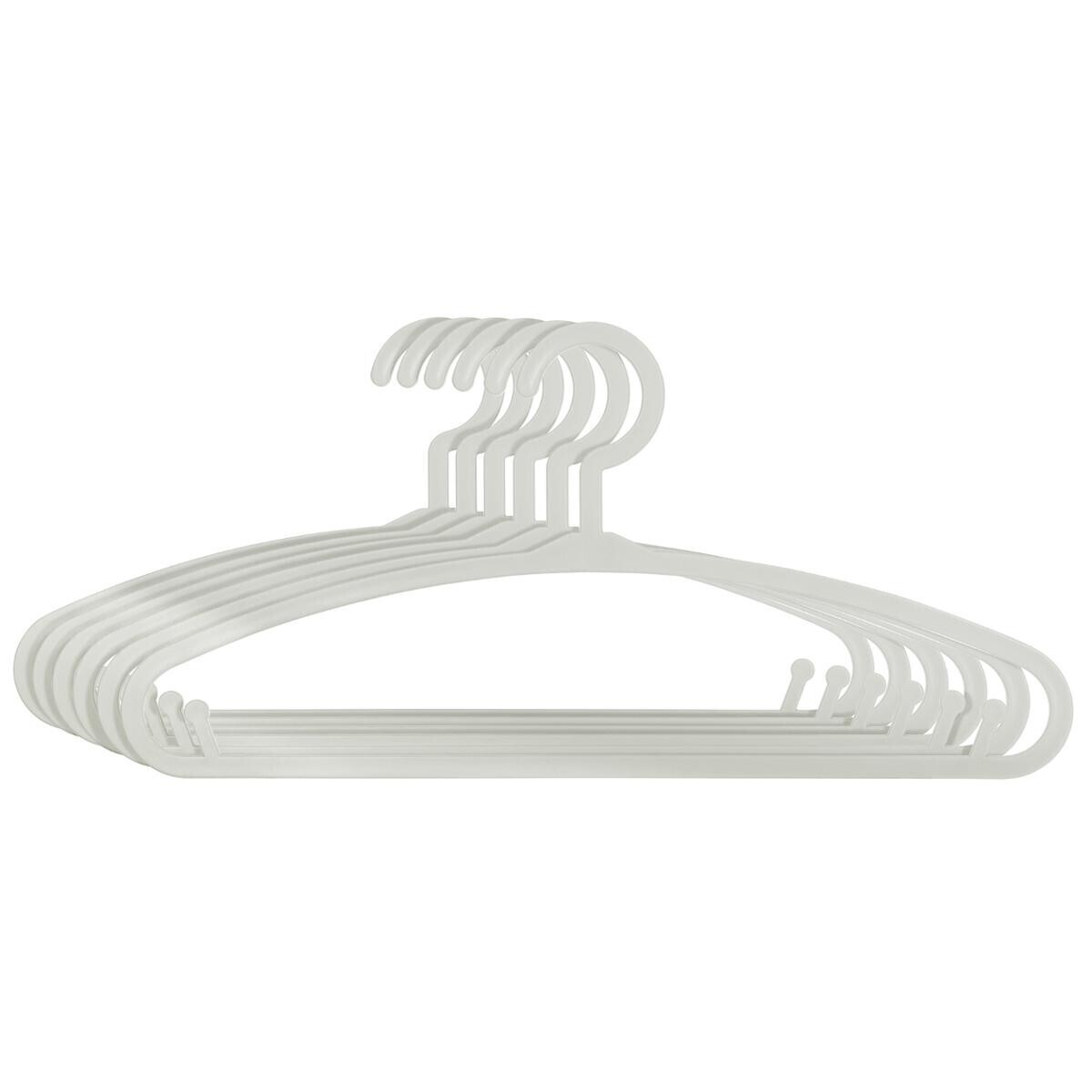 Set of 6 kids hangers Grey, Plastic