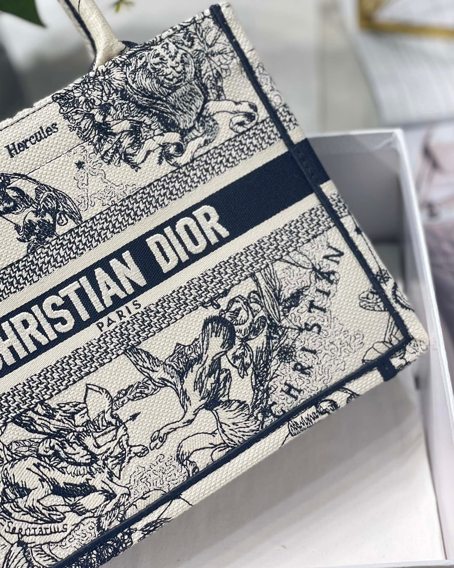 Christian Dior Small Dior Book Tote White, For Women, Women’s Handbags 26.5cm/10.5in CD M1265ZRHZ_M9411:1High-quality replica
