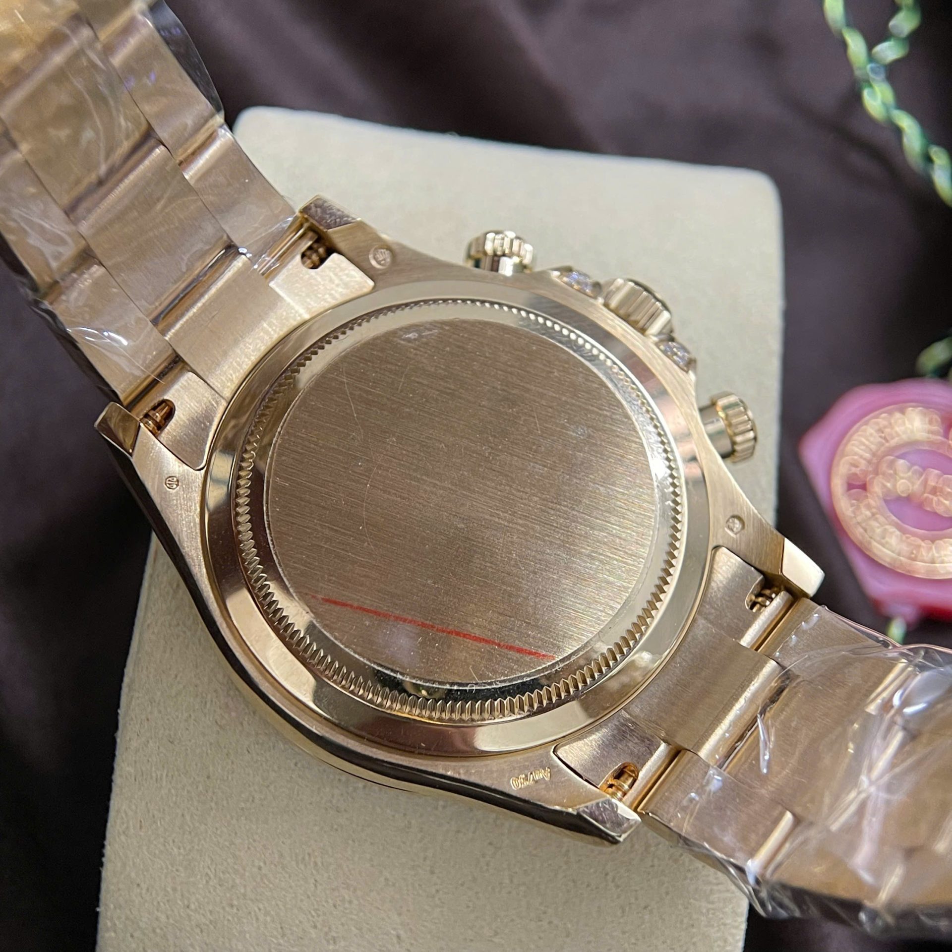 Rolex Cosmograph Daytona 126598TRU Replica Watch 18K Solid Gold + Ruby + Natural Diamonds 40mm - Top club