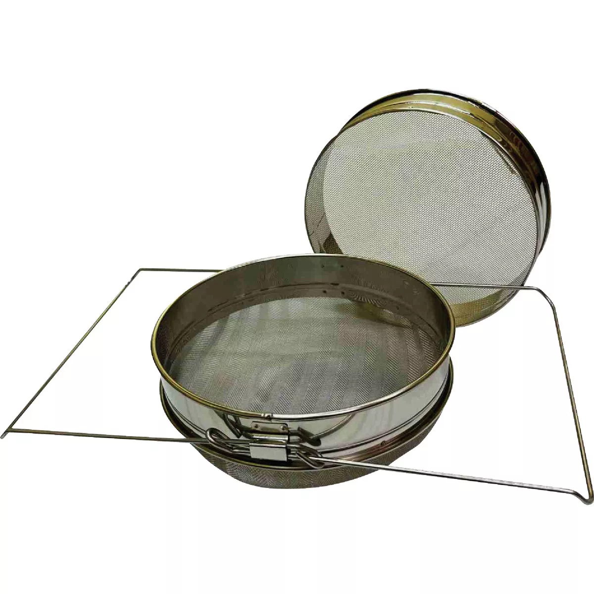Harvest Lane Honey Stainless Steel Honey Sieve with Mesh Screen