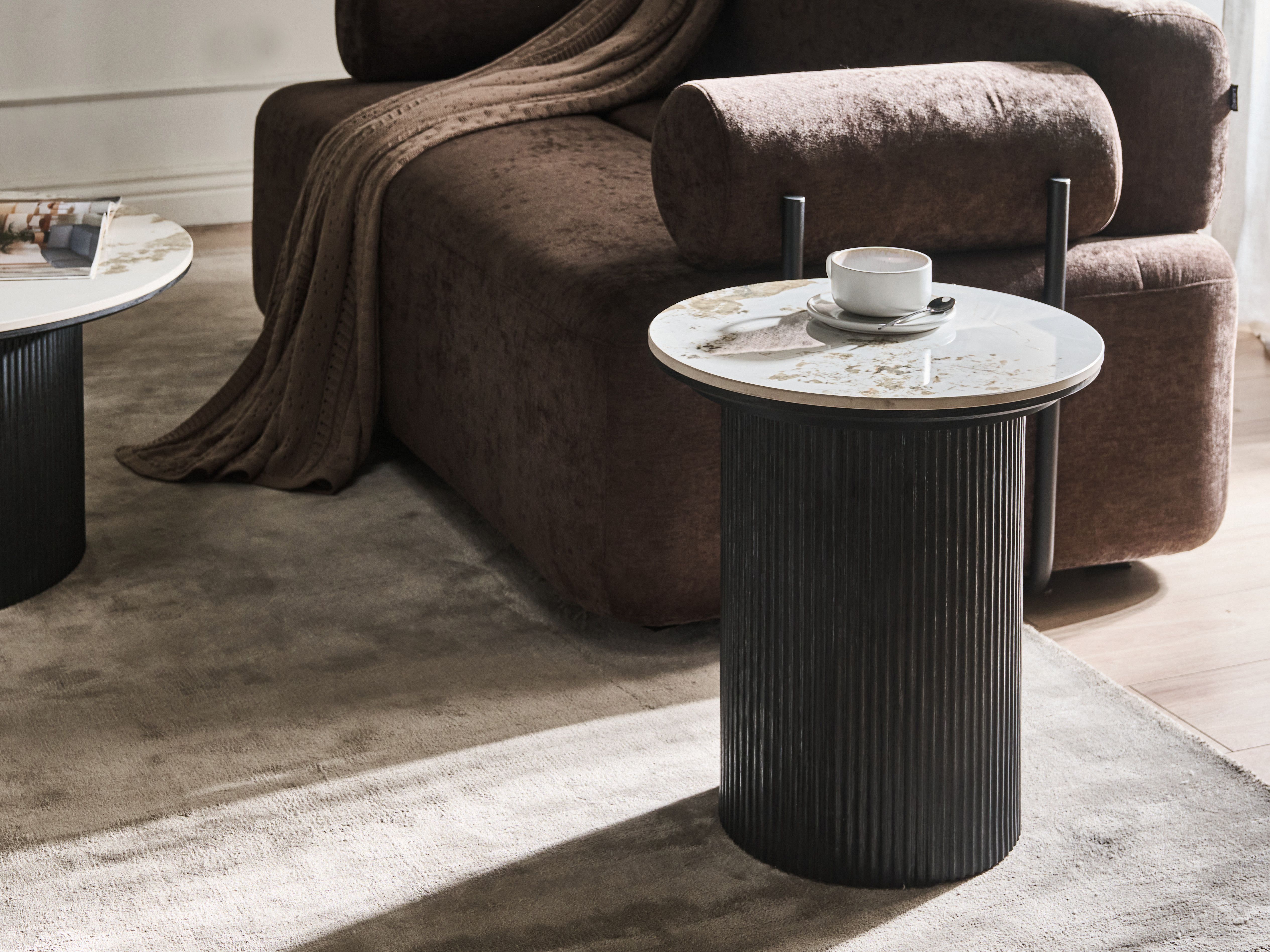 Side Table DORA Ceramic Black