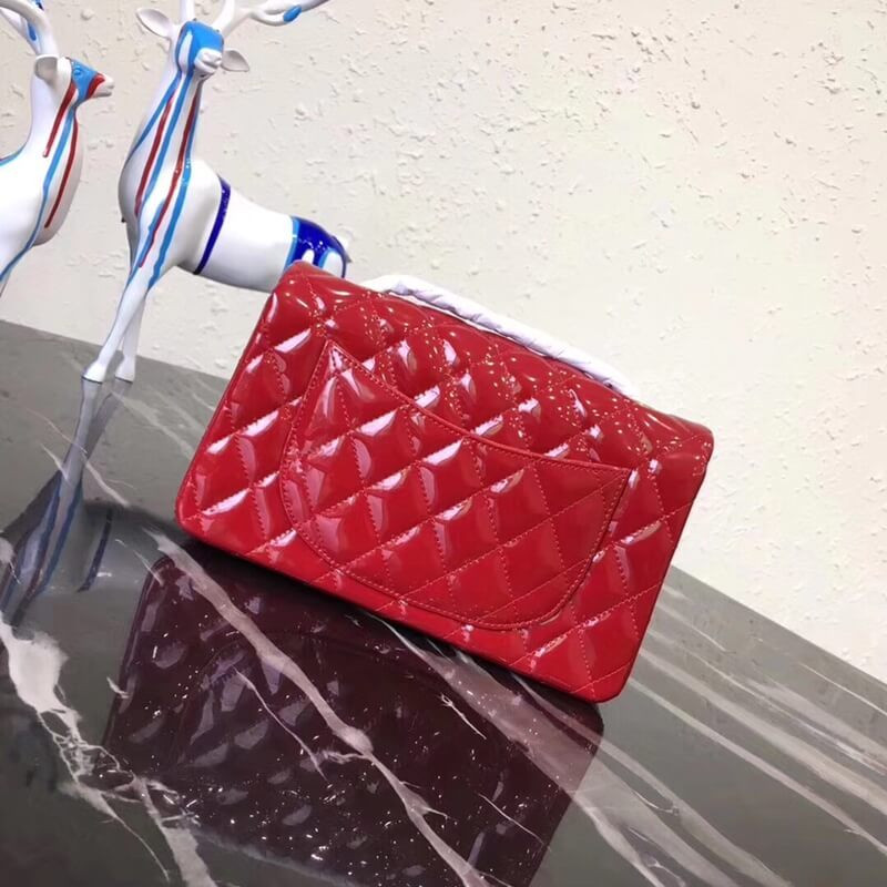 Replica Chanel Pantent Leather 20Cm Classic Flap Bag 11161:1High-quality replica