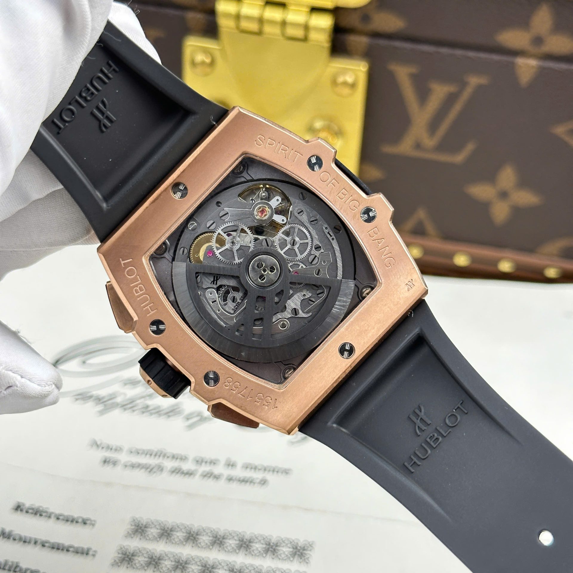 Hublot Spirit Of Big Bang King Gold Replica 11 Watch Dial Blue BBF Factory 42mm - Top club