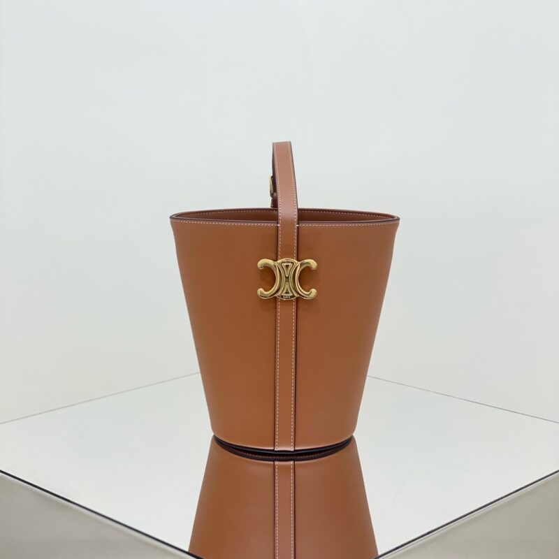 Replica Celine Triomphe Bucket Bag Brown