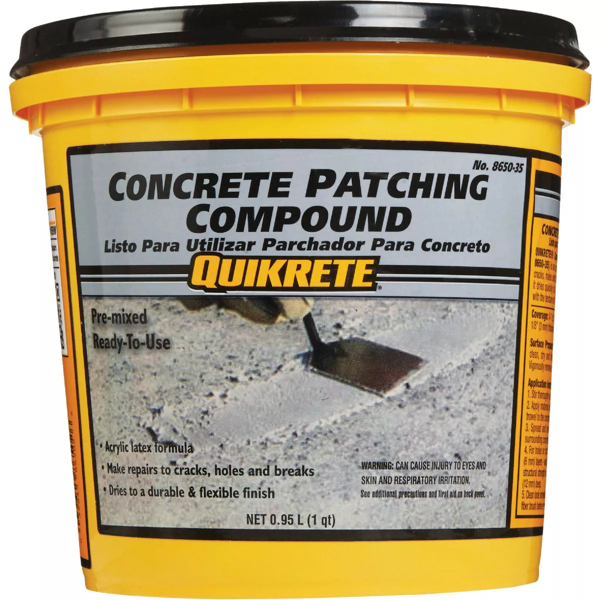 Quikrete 1 Qt. Pre-Mixed Gray Concrete Patch