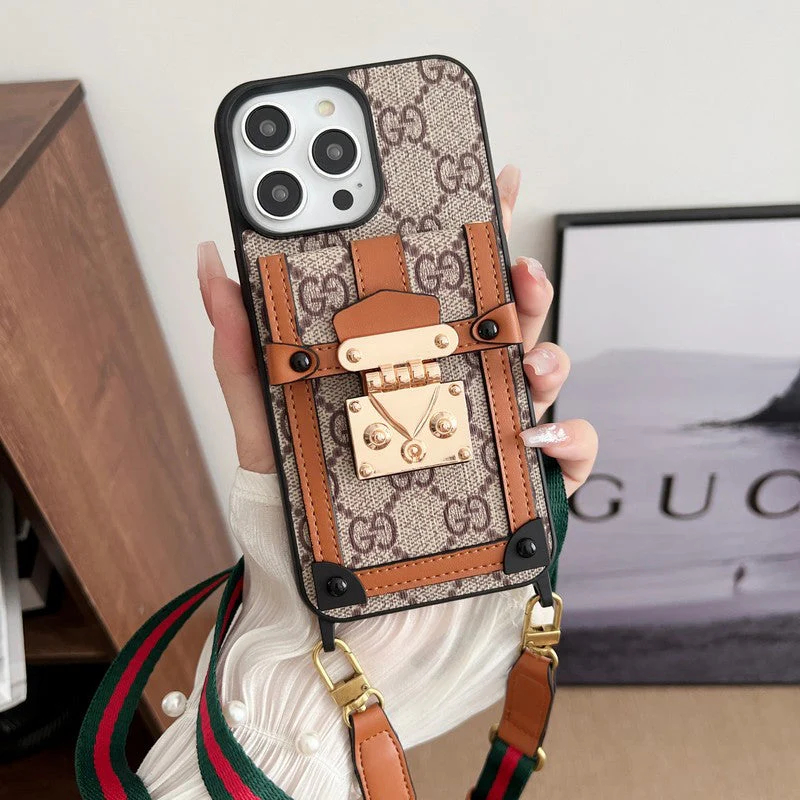 GG Card Bag Chain Classic iPhone Case - Wholesale & Influencer