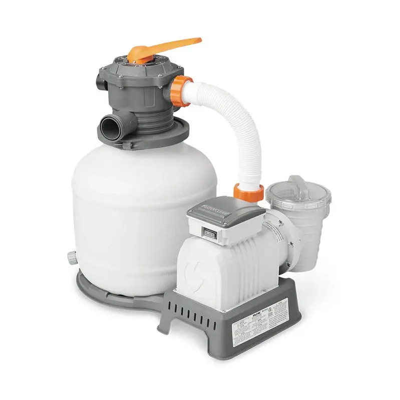 Bestway Flowclear Above-Ground Pool Sand Filter Pump, 2000 Gallon, Gray - Image 5 Bestway Flowclear Above-Ground Pool Sand Filter Pump, 2000 Gallon, Gray - Image 5