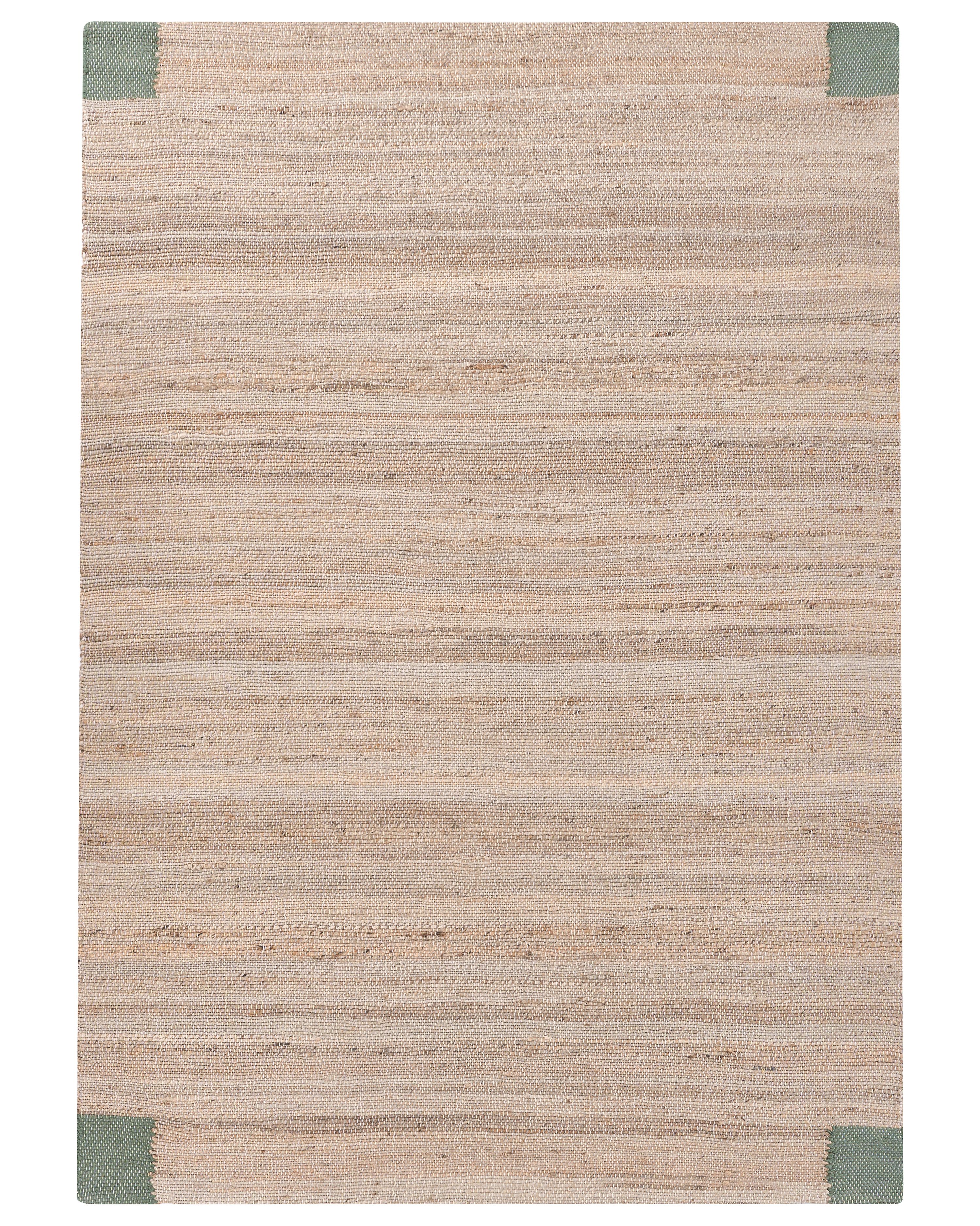 Rug AMRAVATI Beige/ Green 160 x 230 cm Jute