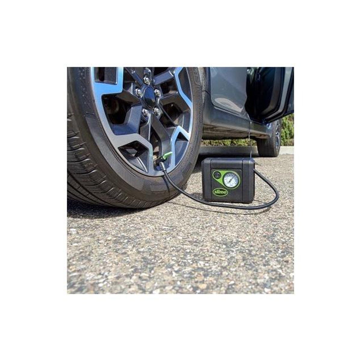 Slime 12V Compact Tire Inflator with Gauge & Light