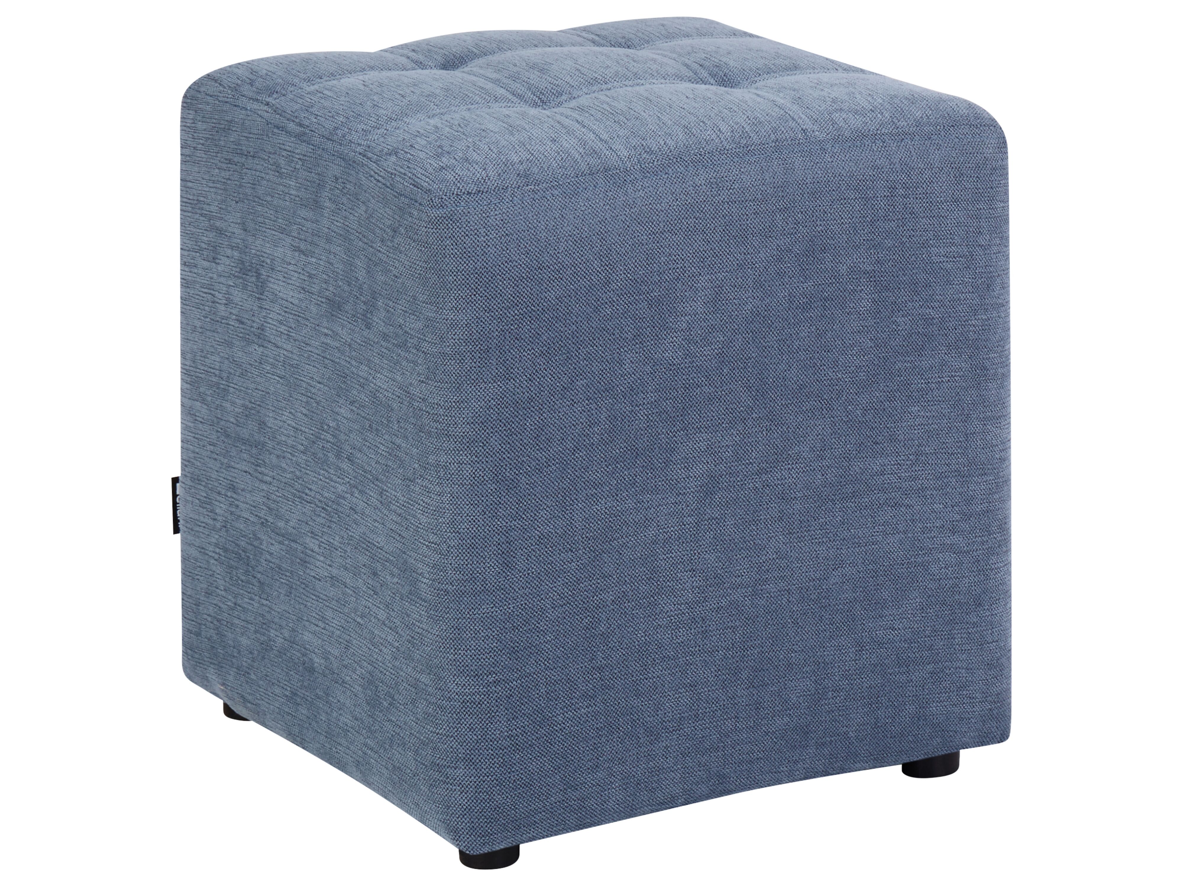 Pouffe KANSAS Fabric Blue