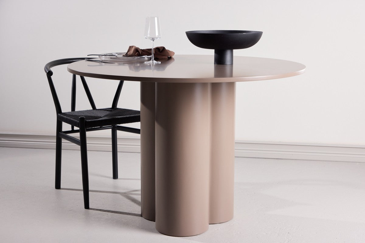 Rebellenclub Grenaa Eetkamertafel - ø110cm - Donkerbruin