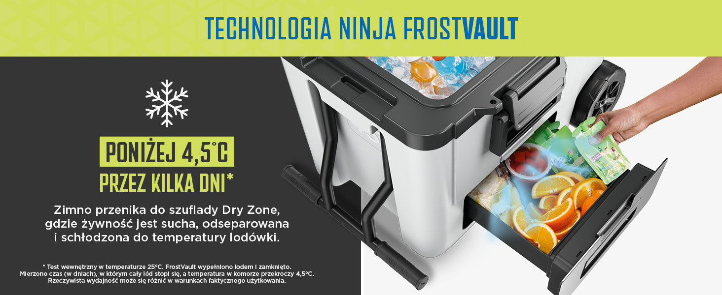 Ninja FrostVault wytrzymała lodówka z izolacją