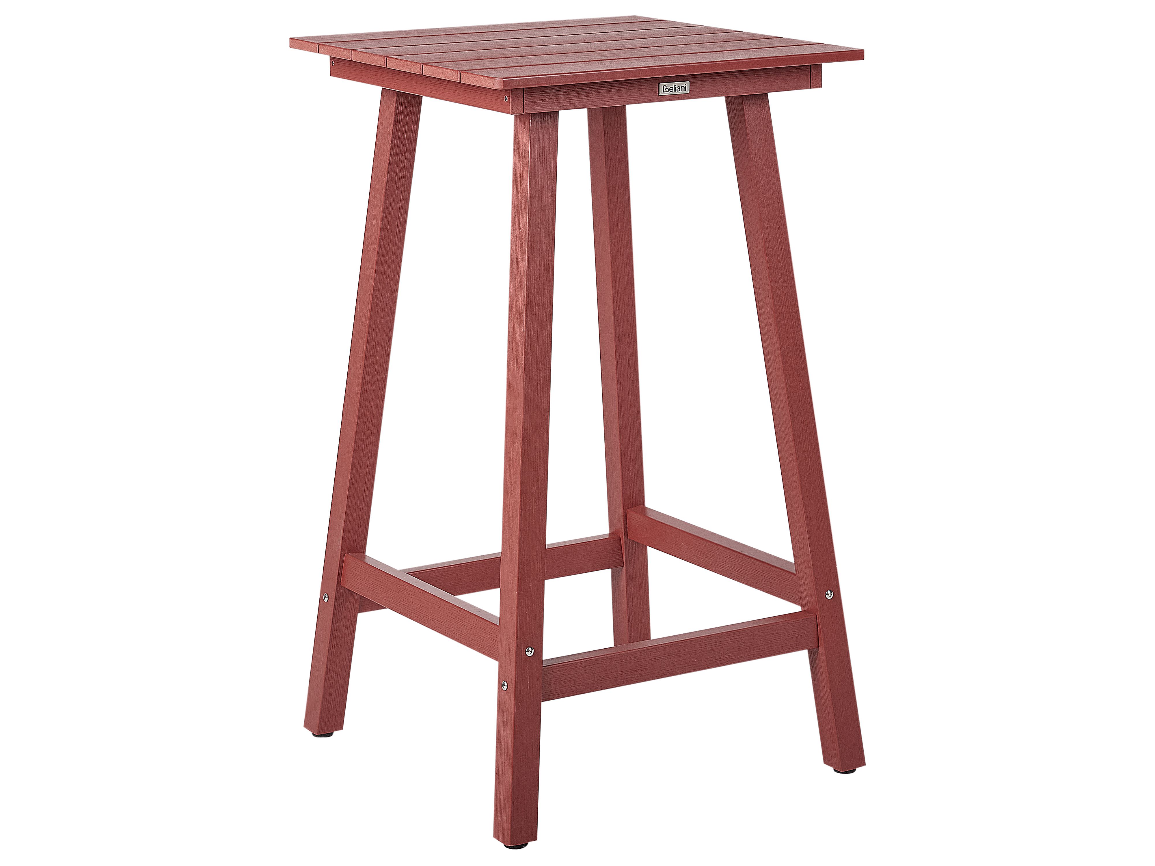 Garden Bar Table ADIRONDACK 60 cm 59 cm Synthetic Material Red