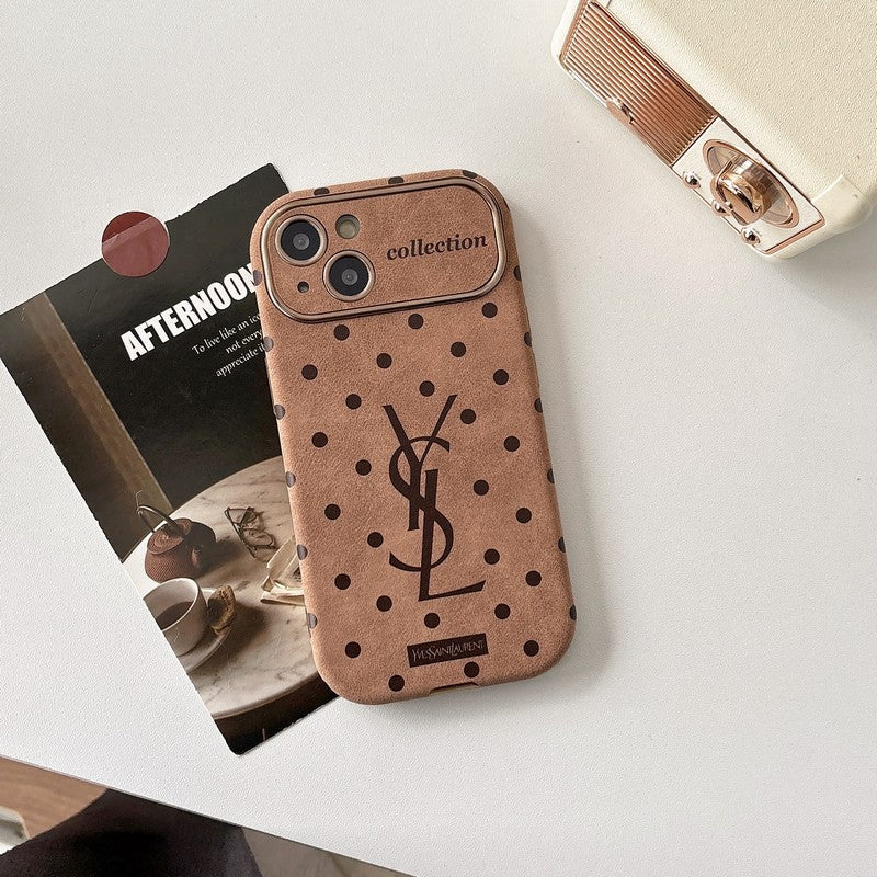 Saint Brown Leather iPhone Case - Wholesale & Influencer