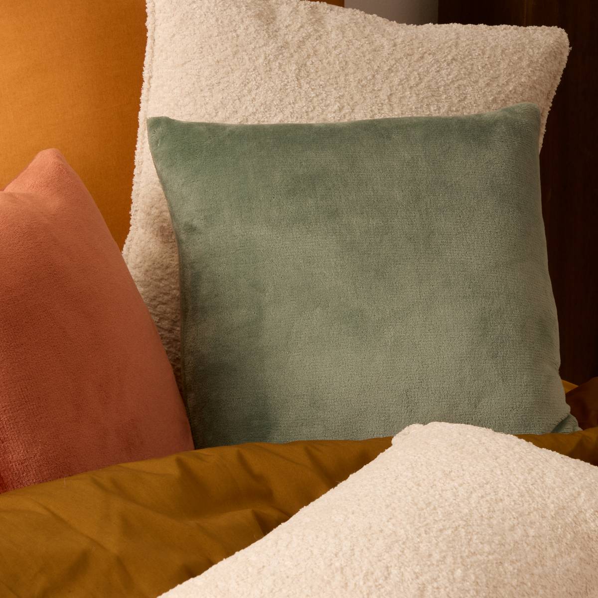 Cushion "Ollis" Celadon Green, 38x38 cm