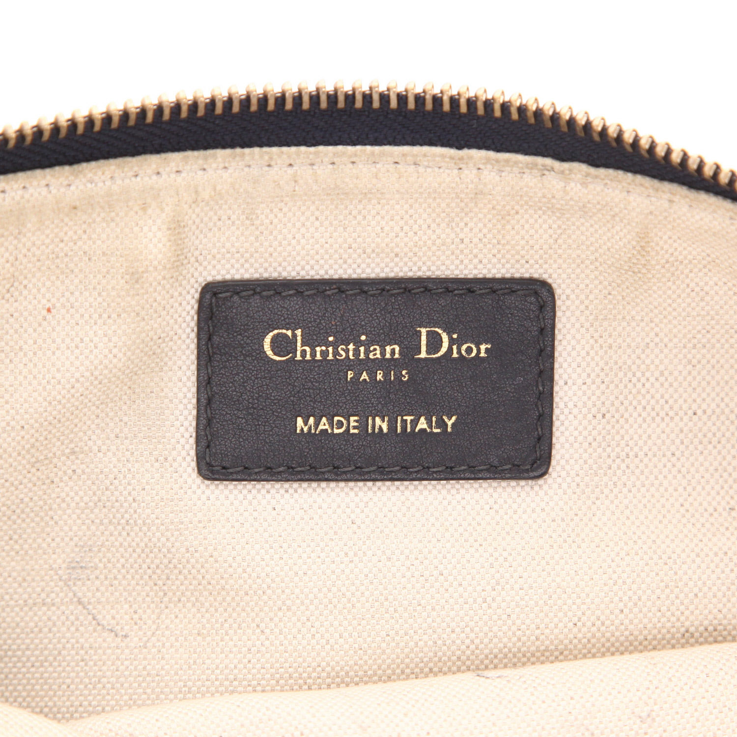 Dior pouch in blue monogram canvas Oblique and blue leather1:1High-quality replica