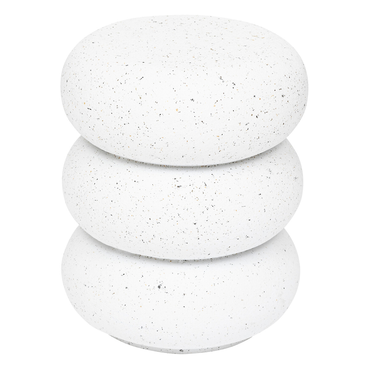 Side Table "Stoneto" White, 43x35x35 cm