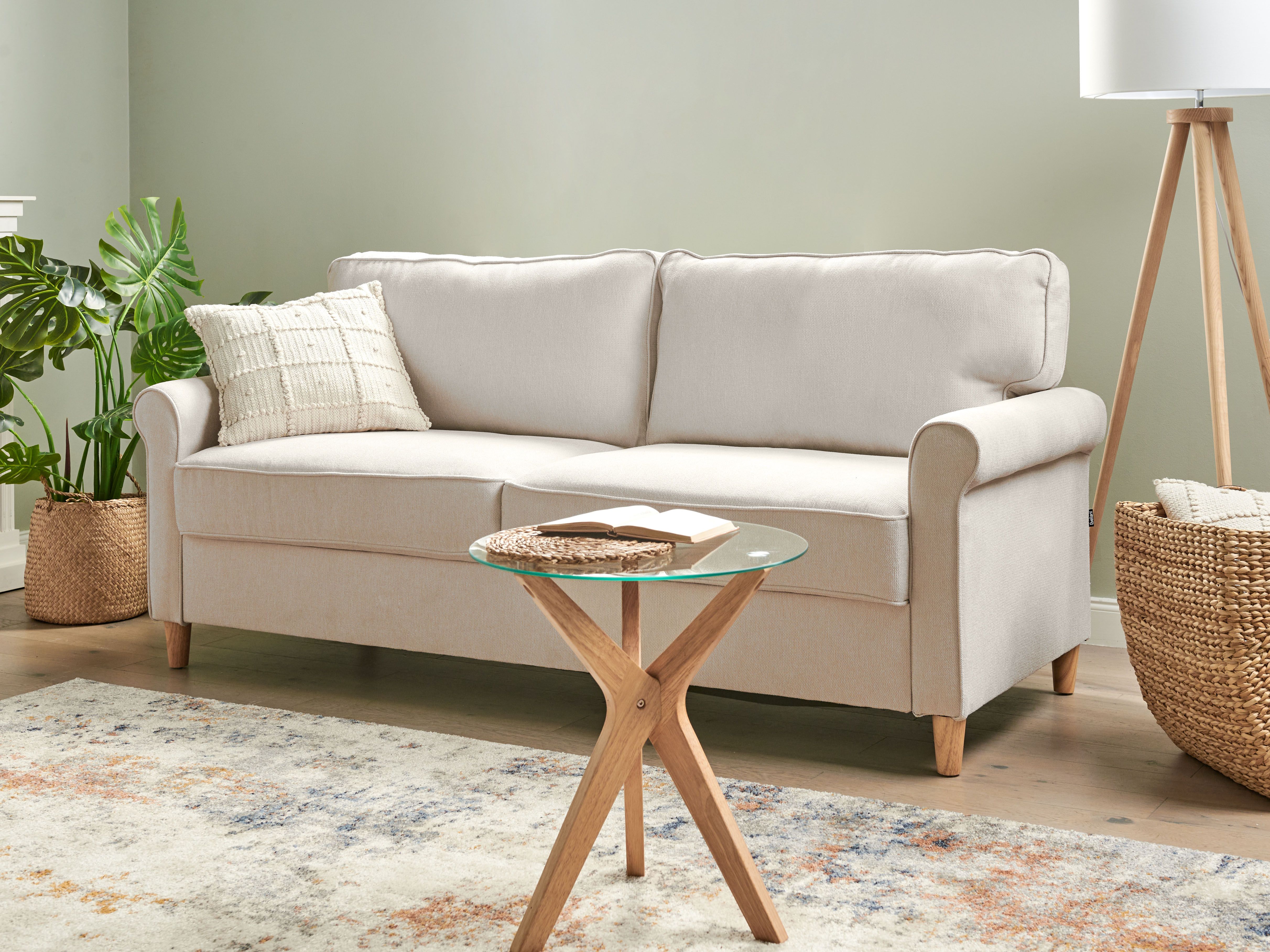 Sofa 3 Seater RONNEBY Fabric Beige