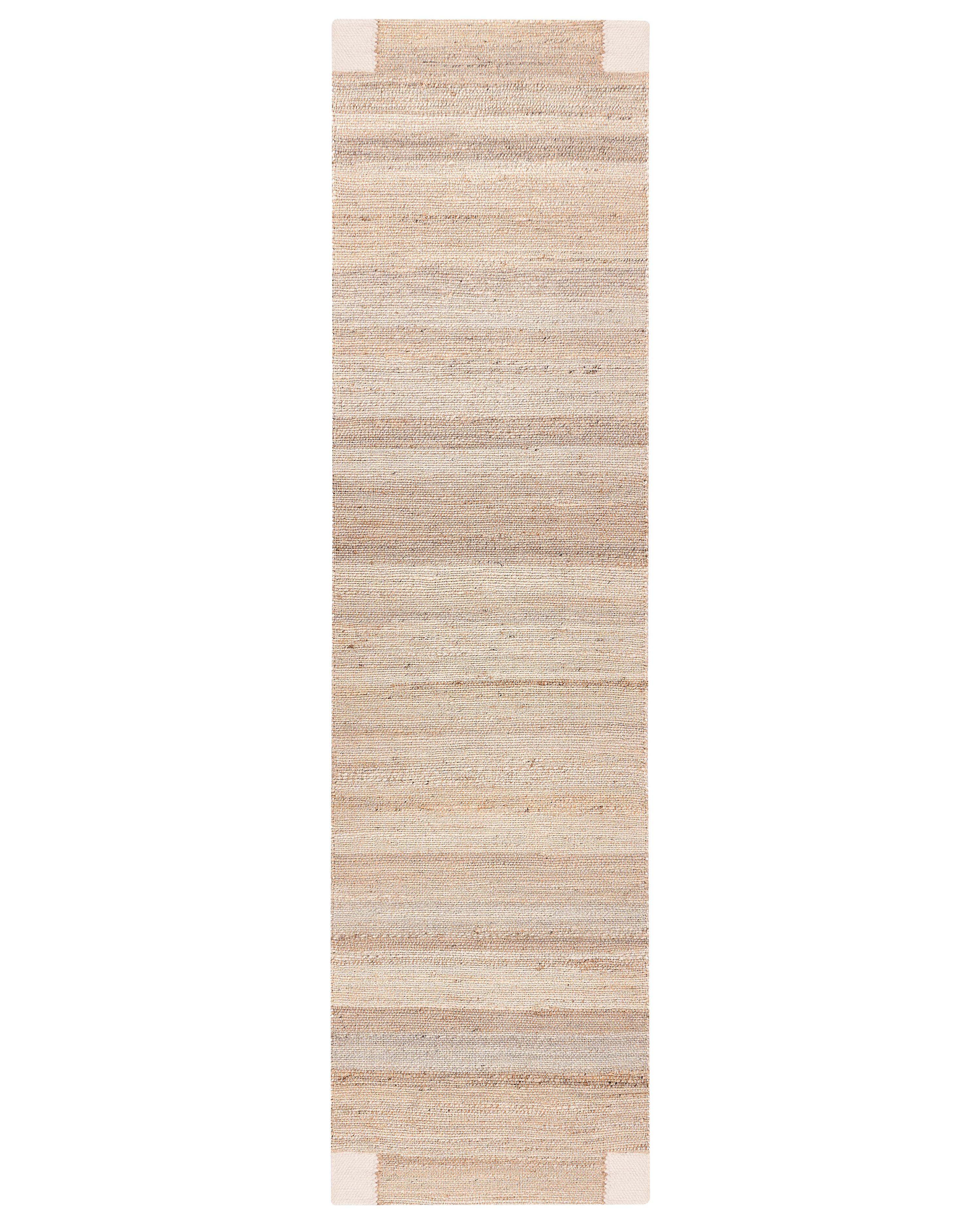 Rug AMRAVATI Light Beige 80 x 300 cm Jute