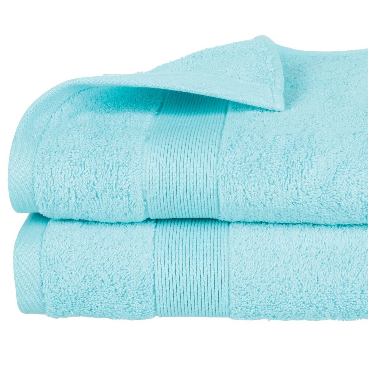 Shower towel "Essential", cotton Cotton, Turquoise Blue, 70x130 cm, 400 g/m&sup2;