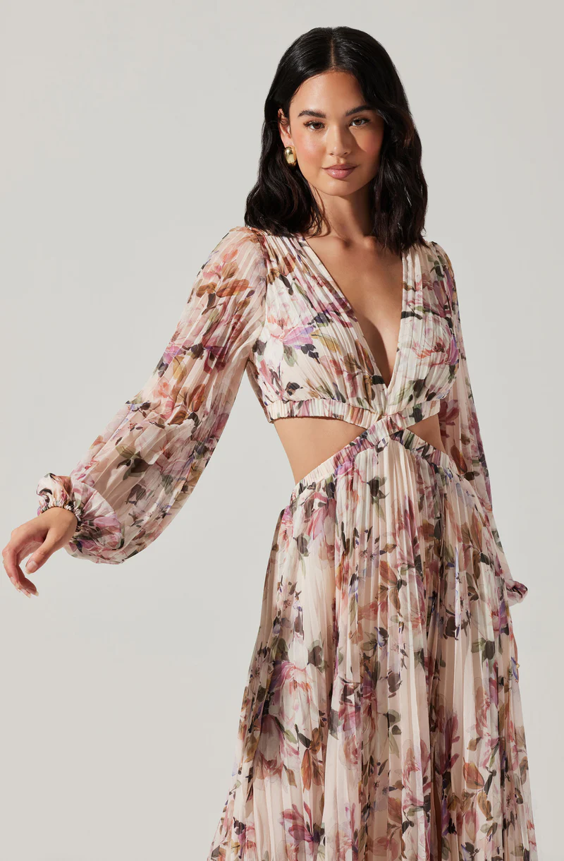 Revery Floral Long Sleeve Maxi Dress
