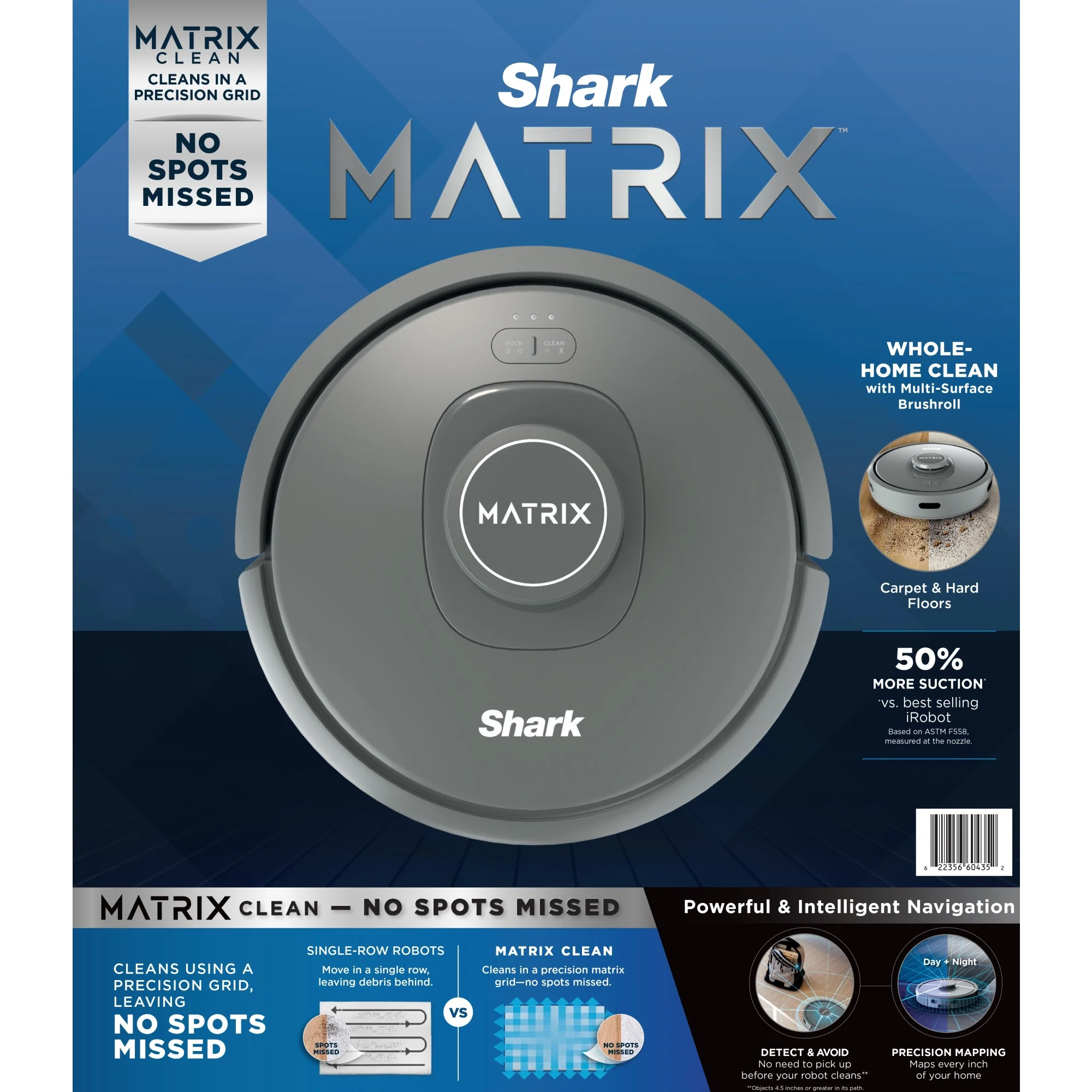 Shark Matrix Robot Vacuum, Carpets & Hard Floors, Precision Home Mapping, Perfect for Pet Hair, Wi-Fi, RV2300 - Image 12