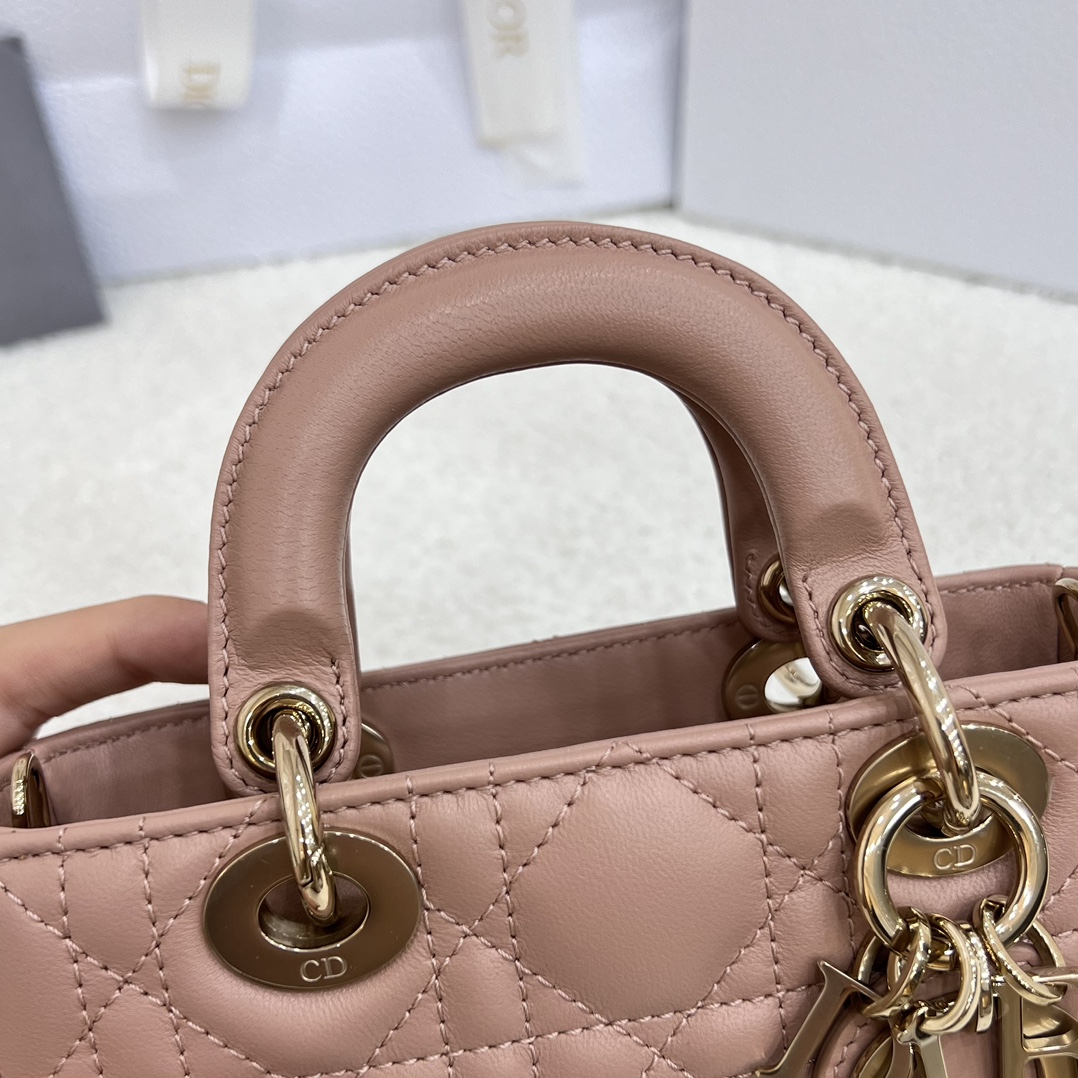 Dior Small Lady D-Joy Bag Pink For Women 6,3in/16cm1:1High-quality replica
