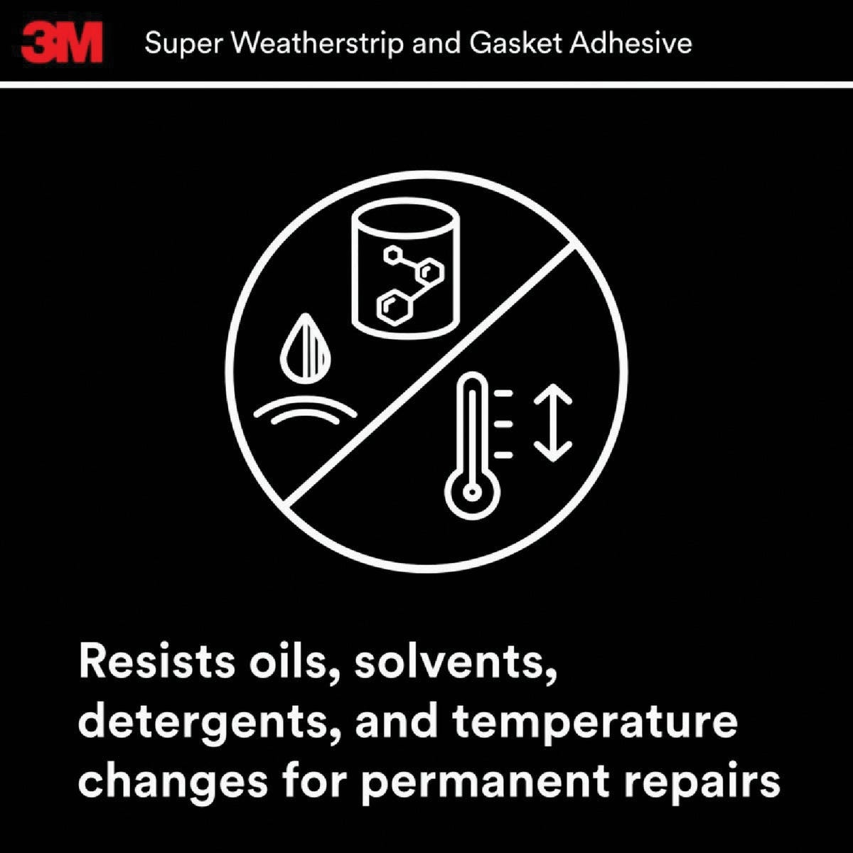 3M 5 Oz. Black Super Weatherstrip & Gasket Adhesive
