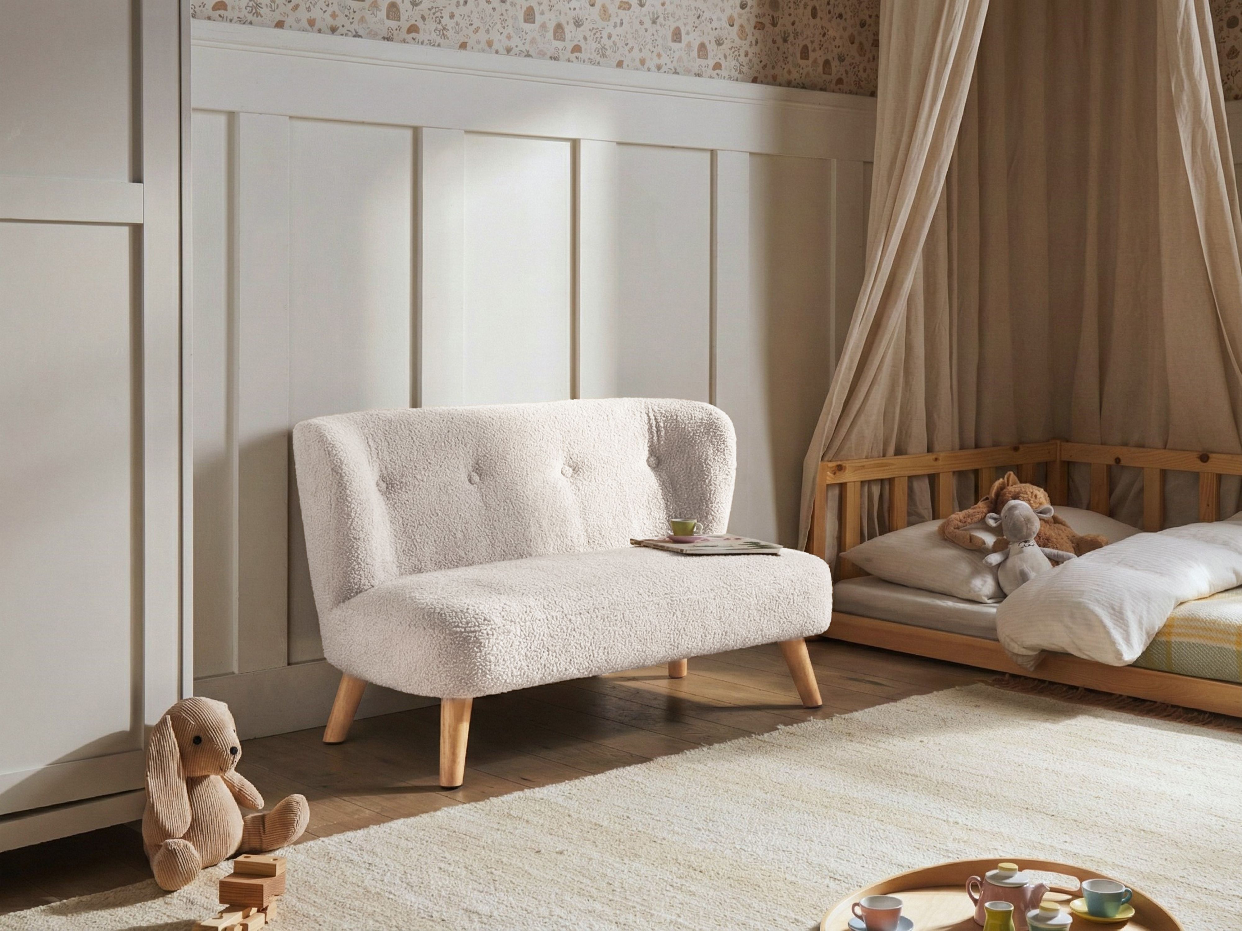 Kids Sofa LOTE Boucle Beige