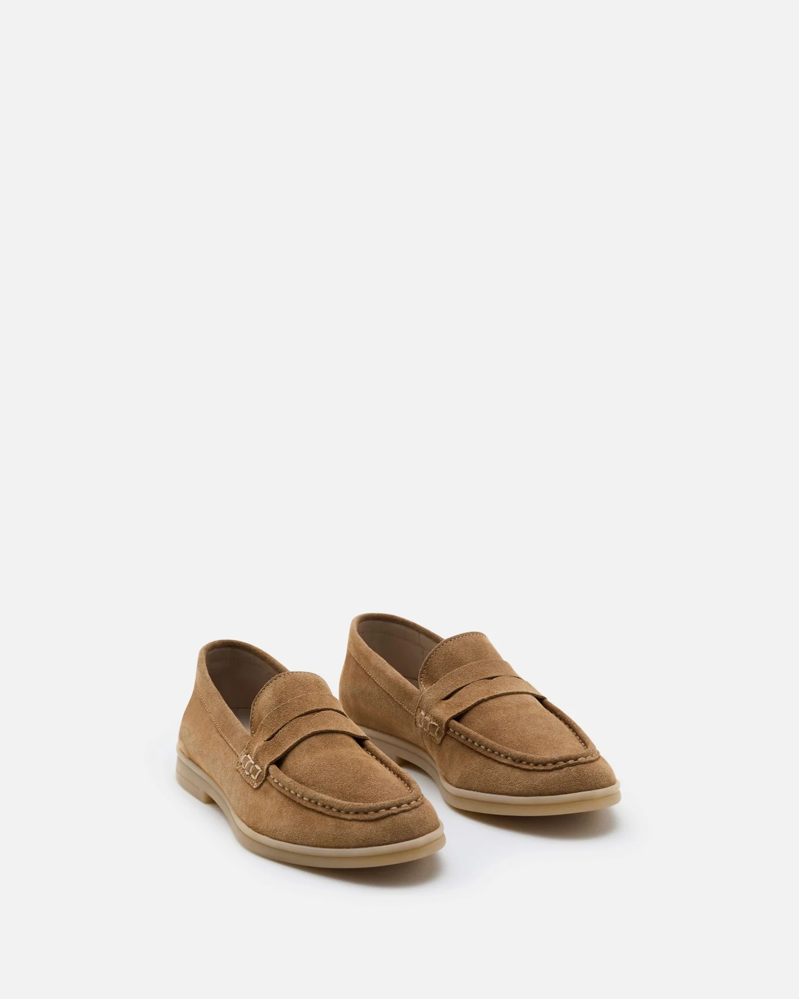 MOCASSINS CHARLOTTE/VEL - En cuir velours sable