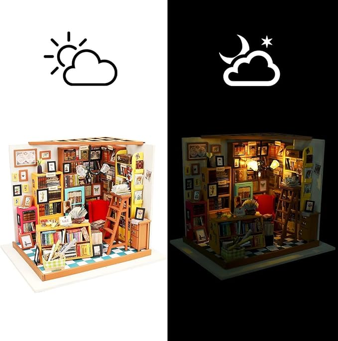 Rolife 1:20 Miniature House Kits-Tiny House Kit-DIY Miniature Dollhouse Kits for Adults-Model Building