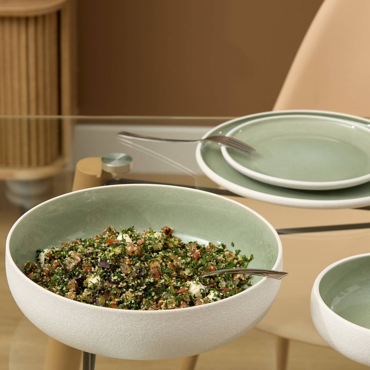 Salad Bowl "Chiara" Stoneware (ceramic), 27.5x27.5 cm