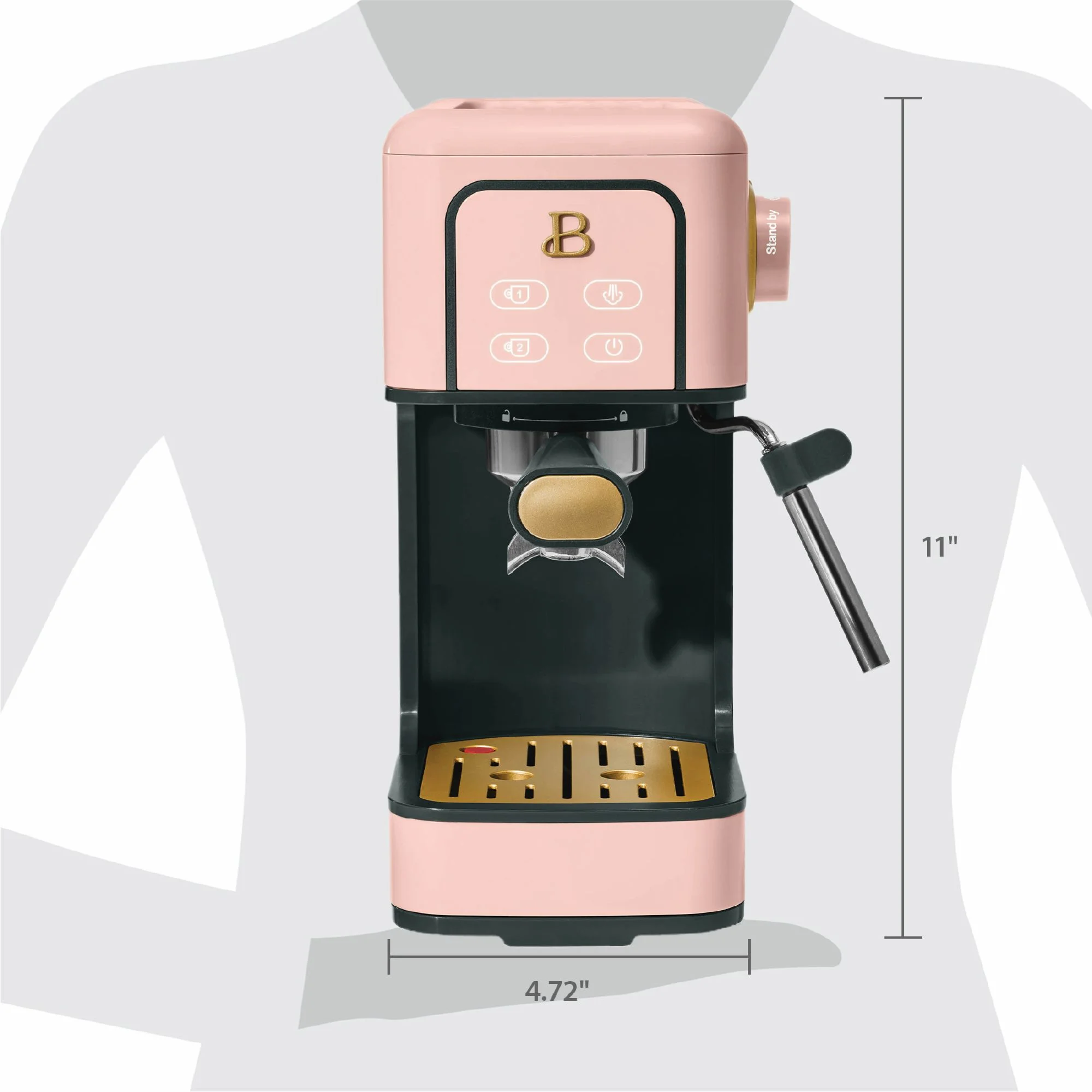Beautiful Slim Espresso Machine with 20-Bar Pressure, Black Sesame by Drew Barrymore - Image 38
