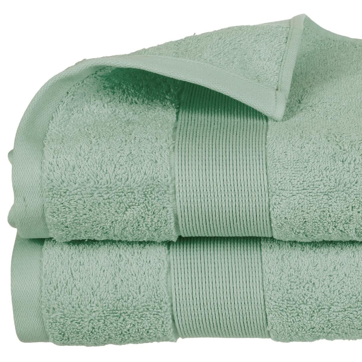 Bath sheet "Essential", cotton Cotton, Green, 100x150 cm, 400 g/m&sup2;