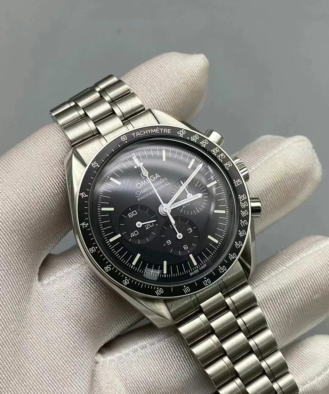 OMEGA Omega Speedmaster Series Moon Watch Master Chronometer Black Stainless Steel 42mm310.30.42.50.01.001(1:1 replica) - Elite Watch Atelier