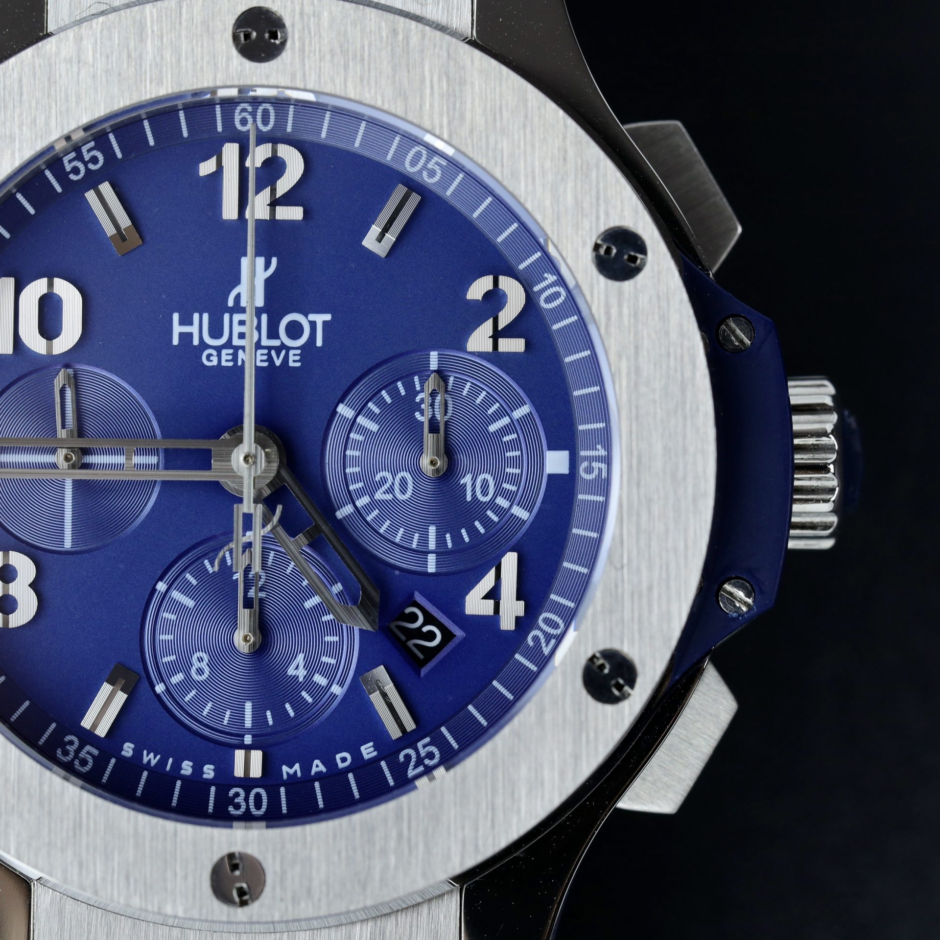 Hublot Clone Watch Big Bang Chronograph Blue Dial 44mm - Top club